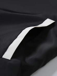 Manfinity Hypemode Men's Casual Sporty Color Block Zip-Up Hooded Jacket - Black - View 6