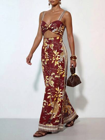 Zivah Bộ jumpsuit nữ in họa tiết phong cách Boho thường ngày, lấy cảm hứng từ phong cách du mục miền Tây, thích hợp cho kỳ nghỉ hè. Phù hợp cho các hoạt động như kỳ nghỉ, lễ hội âm nhạc, du lịch, dạo phố, đi biển, dự tiệc, phong cách miền Tây, phong cách du mục, trang phục sân bay, trang phục đi ăn trưa, trang phục thường ngày.