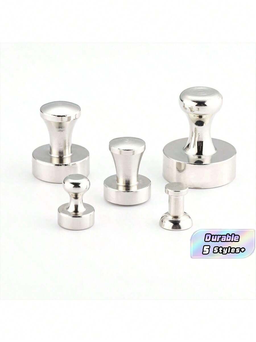 Metal Strong Magnetic Pushpins, Powerful Magnets, Whiteboard Teaching A4 Paper Fixing Magnets, Metal Magnetic Circular Magnets - multicolor - View 1