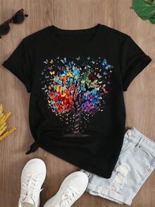 Women T-Shirts - Black 1 - View 3