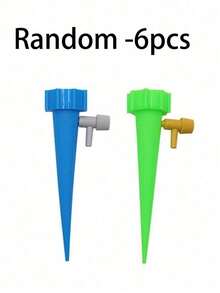 1/6/10pcs Auto Watering Device With Adjustable Slow-Release Control Valve Switch, Suitable For Home & Boat Gardening, Plant Sprayer, Gardening Supplies (Accessory Colors Random) - Multicolor - View 14