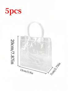 PVC Handbag Transparent Souvenir Bag Gift Bag Stall Gift Bag Plastic Clothing Store Bag - Clear - View 12