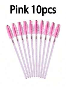 Disposable Makeup Brush Set - 10cm Mascara, Eyeshadow, Eyebrow Brush Kit | 10-200 Pcs For Salon, Practice, Travel - Multicolor - View 10