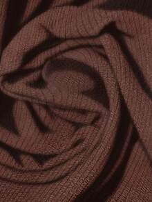EMERY ROSE Blusa con volantes y bordado de flores de concha para mujeres de talla grande - Marrón - Ver 6