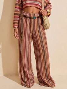 Travachic KIDS Travachic Tween Girl Tween Girl Vacation Casual Knit Striped Pan - Nhiều màu - Xem 6