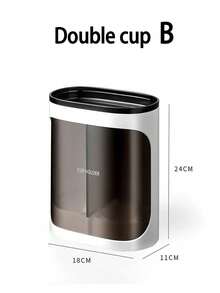 SHEIN Disposable Cup Holder, Automatic Cup Dispenser, Water Dispenser, Paper Cup Holder, Wall Mounted Household Non Perforated Creative Storage Rack - Multicolor - View 8
