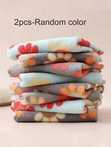 2/5/10pcs Bohemian Floral Pattern Cleaning Cloths - Super Absorbent, Quick Dry, Soft Polyester - Luxurious Home Essential (Random Color) - Multicolor - View 11