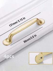 4pcs Metal Cabinet Handles - Versatile Knobs For Kitchen, Drawers & Cupboards - Multicolor - View 12