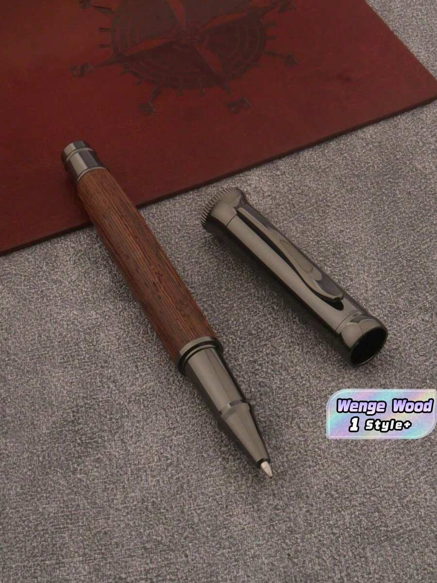 1 Bút bi gỗ Wenge màu xám, bút bi mực nước, bút viết văn phòng, bút ký tên cho nam nữ, quà tặng kèm mực có thể thay thế, chất liệu gỗ cao cấp, viết trơn tru. - Nhiều loại - Xem 1