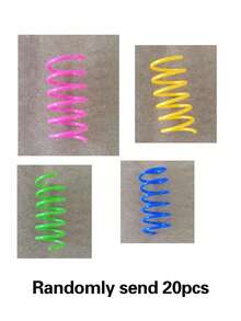 Plastic Colorful Self-Entertained Bouncing Spring Toy For Pet Cats, 8/16/20/24/32PCS Creative Cat Toy, Maintain Health, Interactive Durable Heavy-Duty Plastic Toy For Batting, Biting, Hunting, Kitten Toy, Valentine's Day Gift For Cats/Dogs - Multicolor - View 17