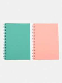 Cuaderno espiral de 120 páginas, con cubierta dura impermeable y forrado para útiles escolares y de oficina - Multicolor - Ver 10