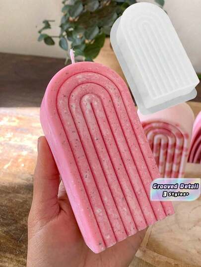 Khuôn nến hình chữ U bằng silicon | Khuôn làm xà phòng và sáp 3D hình cổng vòm để tự làm đồ trang trí đám cưới, sinh nhật, lễ hội