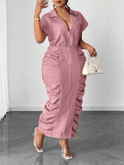 Plus Pink Dresses | Fashion Plus Pink Dresses | SHEIN USA