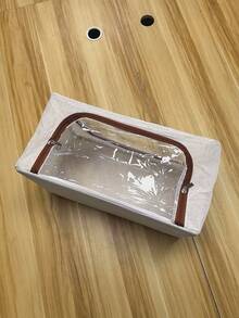 1个可折叠带盖储物盒，大容量床底储物盒，多功能抽屉式鞋柜，衣物收纳盒，鞋子收纳盒，可折叠收纳盒，衣柜整理盒，适合存放鞋子和牛仔裤，两侧带把手，防尘防潮，最大限度地利用床底空间。节省空间，也可作为橱柜顶部储物盒使用，是季节性收纳的理想之选。这款节省空间的储物盒是必备单品。 - 卡其色 - 查看 2
