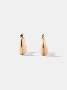 MOTF PREMIUM PRE18K GOLD PLATED EARRINGS PINK RESIN FRESH EARRINGS - Pink - View 8