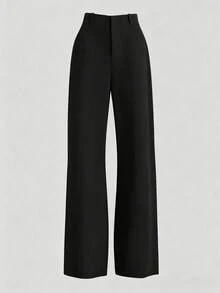 Franclia Fashionable Women's Regular Sleeveless Vest Jacket And Pants Brown Suit, Suitable For Office Wear - Black - View 4