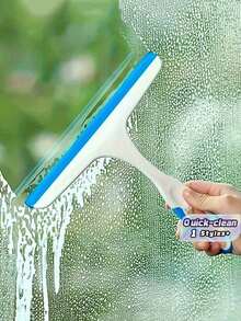 1/2Pcs Ergonomic Handle Squeegee, Multi-Purpose Glass & Floor Cleaning Tool With Easy Hang Design, Durable Plastic For Windows, Shower Doors, Bathroom, Scratch-Free Surface Remover, Space-Saving Storage - Multicolor - View 1