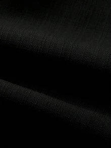 Manfinity Homme Áo sơ mi nam tay ngắn kiểu dáng thường ngày có dây đeo vai - màu đen - Xem 3