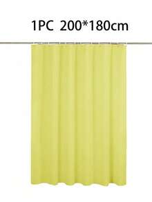 Modern Simple Solid Color Fabric Shower Curtain For Bathroom, Shower Room And Dorm - Beige - View 15
