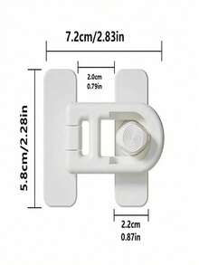 1/3/5 Packs Plastic Refrigerator Safety Locks, Non-Perforated Adhesive Safety Latches For Refrigerator And Oven Doors, Strong Adhesive Non-Marking Stickers, Keyless Drawer Door Lock For Office Use - Multicolor - View 13