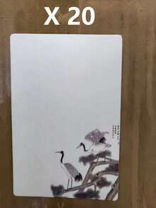 20张装空白樱花卡纸，适用于DIY手工、涂鸦和个性化贺卡 - 厚纸，圆角设计，返校季，学习用品 - 9*5.8cm - 查看 16