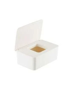 Caja de escritorio para el hogar con tapa para guardar toallitas húmedas para bebé, caja vacía para almacenamiento de toallitas húmedas - Multicolor - Ver 10