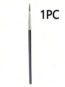 1PC All-In-One Makeup Brush - Eyebrow & Eyeliner Brush For Beginners, Teardrop Brush For Natural Line, Smudging, Concealer & Spoolie Blending - Black - View 10