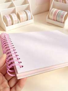 SHEIN Album ảnh tự làm kích thước 7*7 inch/8x8 inch/10x10 inch, 40 trang/20 tờ, bìa cứng, giấy Kraft, album ảnh lưu niệm cho đám cưới và kỷ niệm gia đình. - Hồng - Xem 5