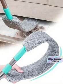 2-In-1 Extendable Duster Mop, For Under Bed Dusting & Mopping, Home & School Season Cleaning Tool - Multicolor - View 2