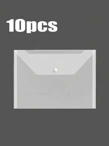 5/10pcs A4 Clear PP Document Bags, Waterproof Plastic File Folders Envelopes For Office School Supplies - Document Bag - View 11