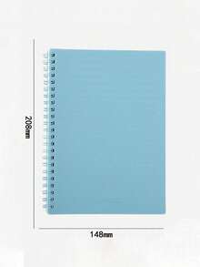 Cuaderno espiral de 120 páginas, con cubierta dura impermeable y forrado para útiles escolares y de oficina - Multicolor - Ver 9