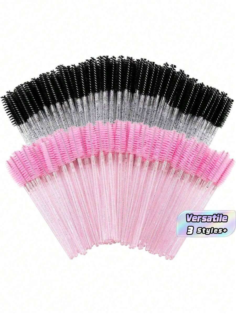 Disposable Makeup Brush Set - 10cm Mascara, Eyeshadow, Eyebrow Brush Kit | 10-200 Pcs For Salon, Practice, Travel