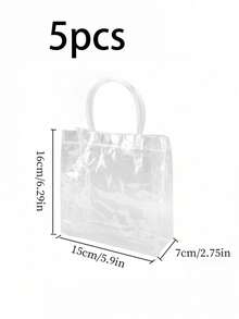 PVC Handbag Transparent Souvenir Bag Gift Bag Stall Gift Bag Plastic Clothing Store Bag - Clear - View 10