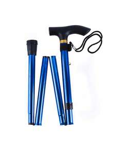 Adjustable Aluminum Crutch - Lightweight Folding Travel Cane With Ergonomic Grip & Non-Slip Tip For Walking Support, Hiking, Travel - Simple Version - View 17