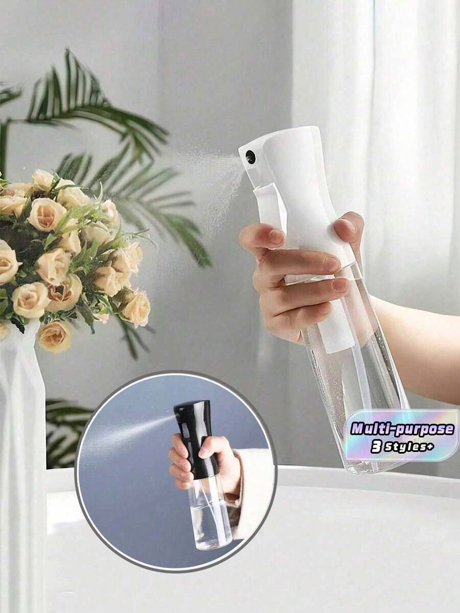 SHEIN High Pressure Mini Spray Bottles, Ultra Fine Mist Refillable Travel Transparent Sprayer Bottles For Hair, Makeup, Gardening, And Kitchen