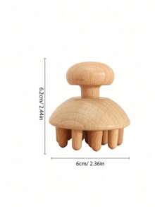 1pcWood Therapy Massage Tool Lymphatic Drainage Massager Kit Professional Body Cellulite Massager For Body Sculpting,Contouring,Relief Muscle,Anti-Cellulite - Apricot - View 12