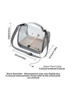 Portable Pet Travel Cage/Carrier (With Tray), Transparent Birdcage Shoulder Bag, Breathable & Comfortable, Suitable For Birds, Parrots, Cockatoos And Small Reptiles, With Perch - multicolor - View 8