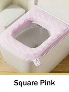 Universal Toilet Seat Cover - Bathroom Toilet Mat, Portable Home Seat Cover, Suitable For Most People - Multicolor - View 15