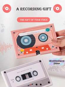 1 băng ghi âm thiệp chúc mừng thiệp mời đám cưới băng cassette băng cassette băng ghi âm giọng nói lời chào mừng lời chúc mừng sinh nhật phước lành thiệp chúc mừng. - Nhiều màu - Xem 2