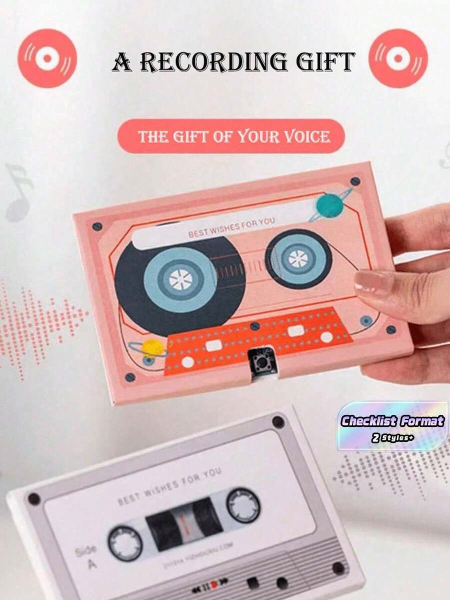 1 băng ghi âm thiệp chúc mừng thiệp mời đám cưới băng cassette băng cassette băng ghi âm giọng nói lời chào mừng lời chúc mừng sinh nhật phước lành thiệp chúc mừng.