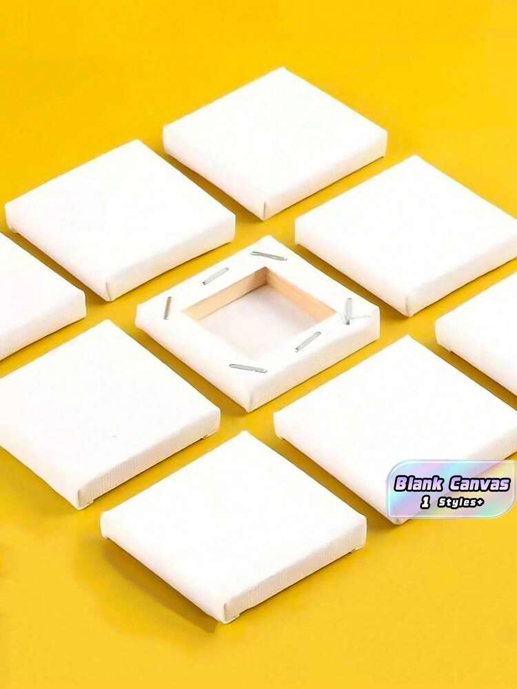 10 片迷你油画和水彩画布板 - 小型艺术项目的理想之选 - 彩色 - 查看 1