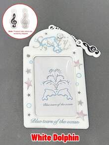 Black And White Grey PVC Card Holder Star Chasing Idol Small Card Meal Card Campus Card Ins Storage Display Card Bag Pendant - Multicolor - View 9