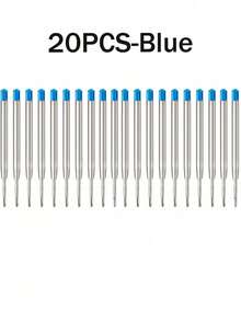 Standard 10cm Ballpoint Pen Refills, Universal Oil-Based Ink Cartridges For School & Office Writing - Multicolor - View 15