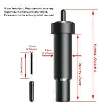 1PC Explore Deep Cut Blade Compatible With Explore 3/Air 2/Air/One/Maker 3/Maker/Venture, Deep Point Blade And Housing For Cutting Thick Materials-Craft Foam/Chipboard/Leather/Magnetic/Vellum Etc - Black - View 8