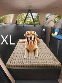 1pc Non-Slip Car Dog Mat, Heavy-Duty Pet Seat Cushion With Rear Extension Pad - Anti-Bite Wearing Floor Liner For SUVs, Sedans & Trucks (Small/Medium Large Breeds) Easy To Clean Polyester Travel Protector, Seat Protector For Dogs, Dog Car Seat Cover Extender, Pet Car Mat, - Multicolor - View 11