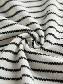 Comfortcana Women Striped Ruched Casual Versatile Daily Wear Tube Top - Multicolor - View 3