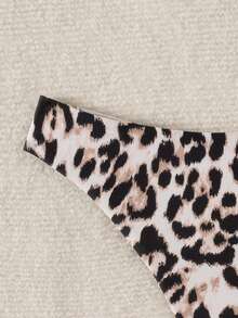 Swim Basics Celana Bikini Motif Leopard yang Modis untuk Musim Panas - MultiWarna - View 6