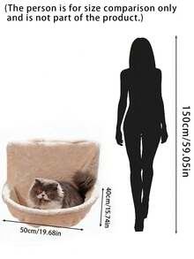 Wall-Mounted Plush Cat Bed, Warm And Comfortable Cat Furniture Radiator Bed, Fits Most Radiator Types - Maximum Load Capacity 7 Kg - Multicolor - View 5