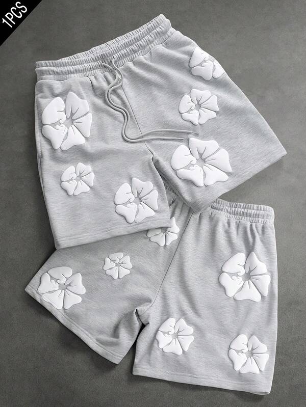 SLATEMANN Men's Casual Floral Print Shorts, Summer