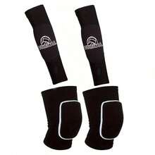 Conjunto de mangas para el brazo y rodilleras para voleibol de playa, equipo deportivo de protección acolchada de unicolor para entrenamiento - Multicolor - Ver 13